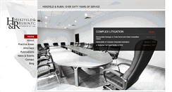 Desktop Screenshot of herzfeld-rubin.com